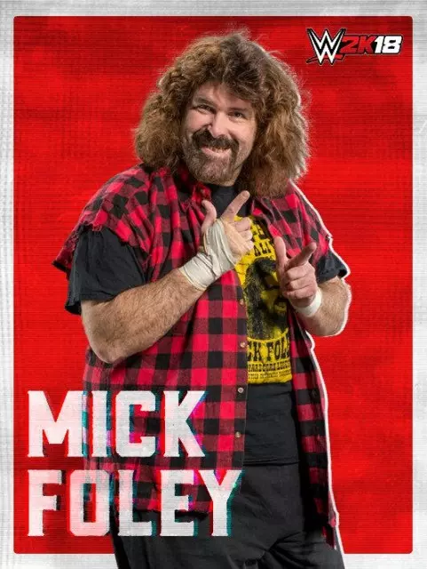 wwe2k18 artworks mick foley