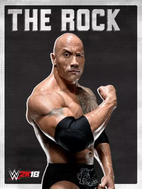 wwe2k18 artworks the rock