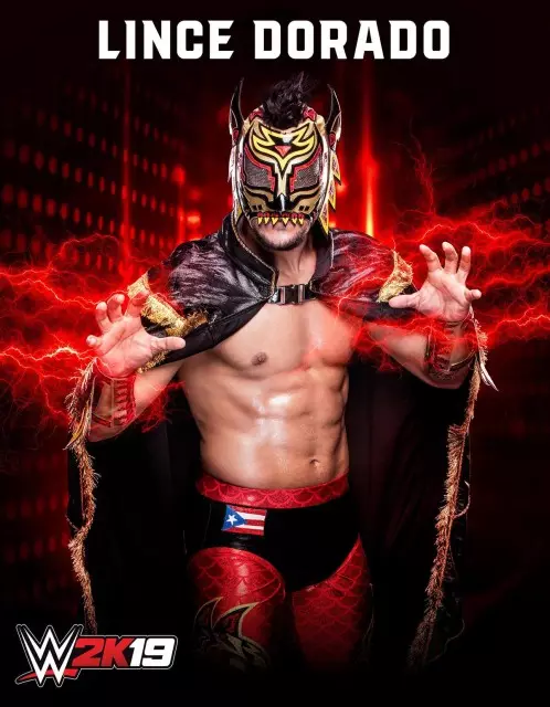 wwe2k19 artworks lince dorado