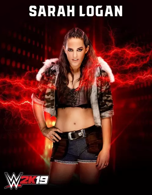 wwe2k19 artworks sarah logan