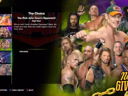 wwe 2k23 showcase bonus match choice