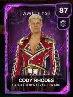 rewards collectorslevelrewards 8 codyrhodes 87