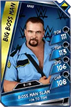 Super card  big boss man 3  rare  loyalty  throwback 5476 216