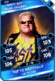 Super card  brian knobbs  nasty boy 3  rare 5486 216