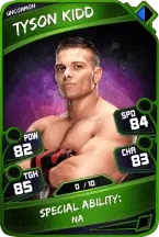 Super card  tyson kidd 2  uncommon 5470 216