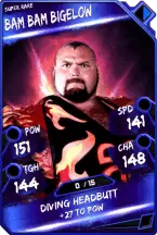 Super card  bam bam bigelow 4  super rare 5581 216