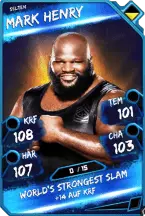 Super card  mark henry 3  rare 5536 216