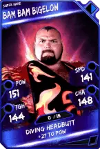 Super card  bam bam bigelow 4  super rare 5581 216