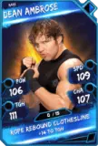 Super card  dean ambrose 3  rare 5502 216