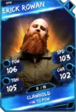 Super card  erick rowan 3  rare 5511 216