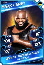 Super card  mark henry 3  rare 5536 216