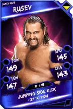 Super card  rusev 4  super rare 5678 216