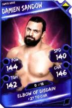 Super card  damien sandow 4  super rare 5604 216