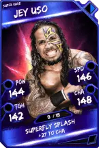 Super card  jey uso 4  super rare 5633 216