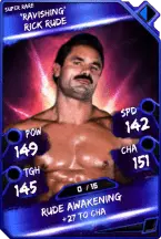 Super card  rick rude 4  super rare 5667 216