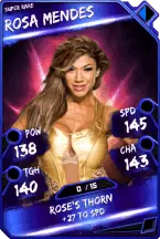 Super card  rosa mendes 4  super rare 5676 216