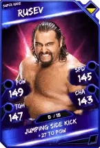 Super card  rusev 4  super rare 5678 216