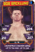 Super card  bob backlund 5  ultra rare  throwback 5726 216