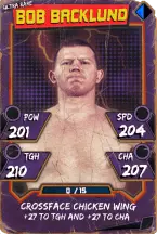 Super card  bob backlund 5  ultra rare  throwback 5726 216