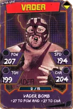 Super card  vader 5  ultra rare  throwback 5843 216