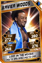 Super card  xavier woods 6  epic 5887 216