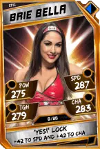 Super card  brie bella 6  epic 5852 216