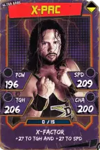 Super card  x pac 5  ultra rare  throwback 5845 216