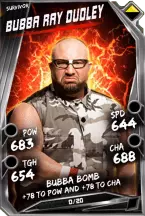 Super card  bubba ray dudley 8  survivor 5946 216