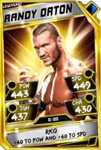 Super card  randy orton 7  legendary 5917 216