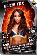 Super card  alicia fox 8  survivor 5936 216