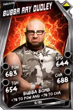 Super card  bubba ray dudley 8  survivor 5946 216