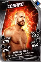 Super card  cesaro 8  survivor 5947 216