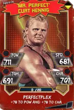 Super card  curt hennig 8  survivor  throwback 5951 216