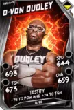 Super card  d von dudley 8  survivor 5957 216