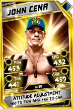 Super card  john cena 7  legendary 5908 216