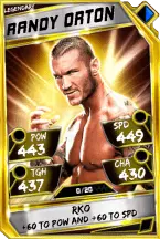 Super card  randy orton 7  legendary 5917 216