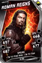 Super card  roman reigns 8  survivor 5980 216