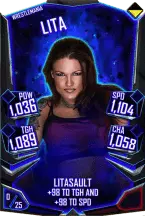 Super card  lita 9  wrestle mania 6040 216