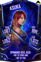 Super card  asuka 9  wrestle mania 6005 216