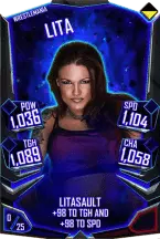 Super card  lita 9  wrestle mania 6040 216