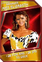 Super card  support  manager  miss elizabeth 7  legendary 6130 216