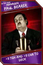 Support card: manager - paulbearer - ultrarare