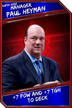 Support card: manager - paulheyman - superrare