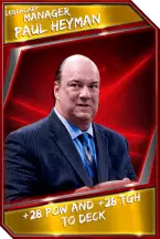 Support card: manager - paulheyman - legendary