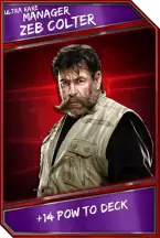 Super card  support  manager  zeb colter 5  ultra rare 6166 216