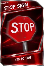 Super card  support  stop sign 8  survivor 6192 216