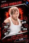 SuperCard DeanAmbrose 8 Survivor Fusion