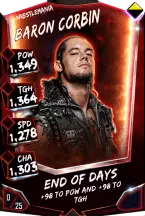 Super card  baron corbin 9  wrestle mania  pc c 6400 216