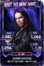 SuperCard BretHart 9 WrestleMania Throwback