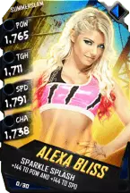 Super card  alexa bliss  r10  summer slam 8509 216